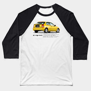 CIVIC 6th gen HATCHBACK EK FERIO EK4 EK9 JDM Baseball T-Shirt